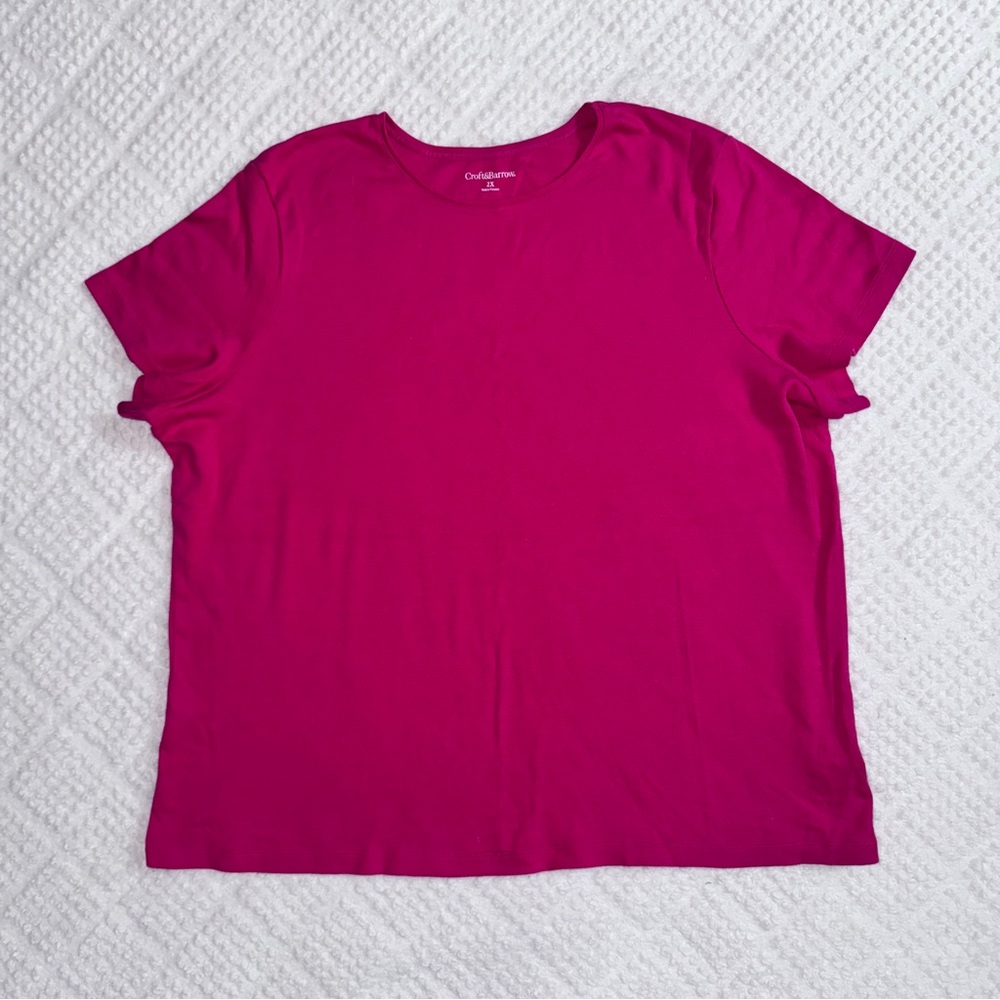 Women’s Croft & Barrow US 2X Pink Tee